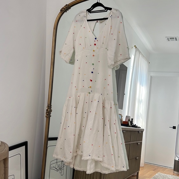 FARM Rio Dresses & Skirts - Farm Rio Embroidered Dot Dress